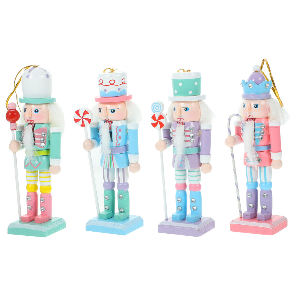 4pcs Christmas Nutcracker Decoration Nutcracker Ornament Xmas Decorations
