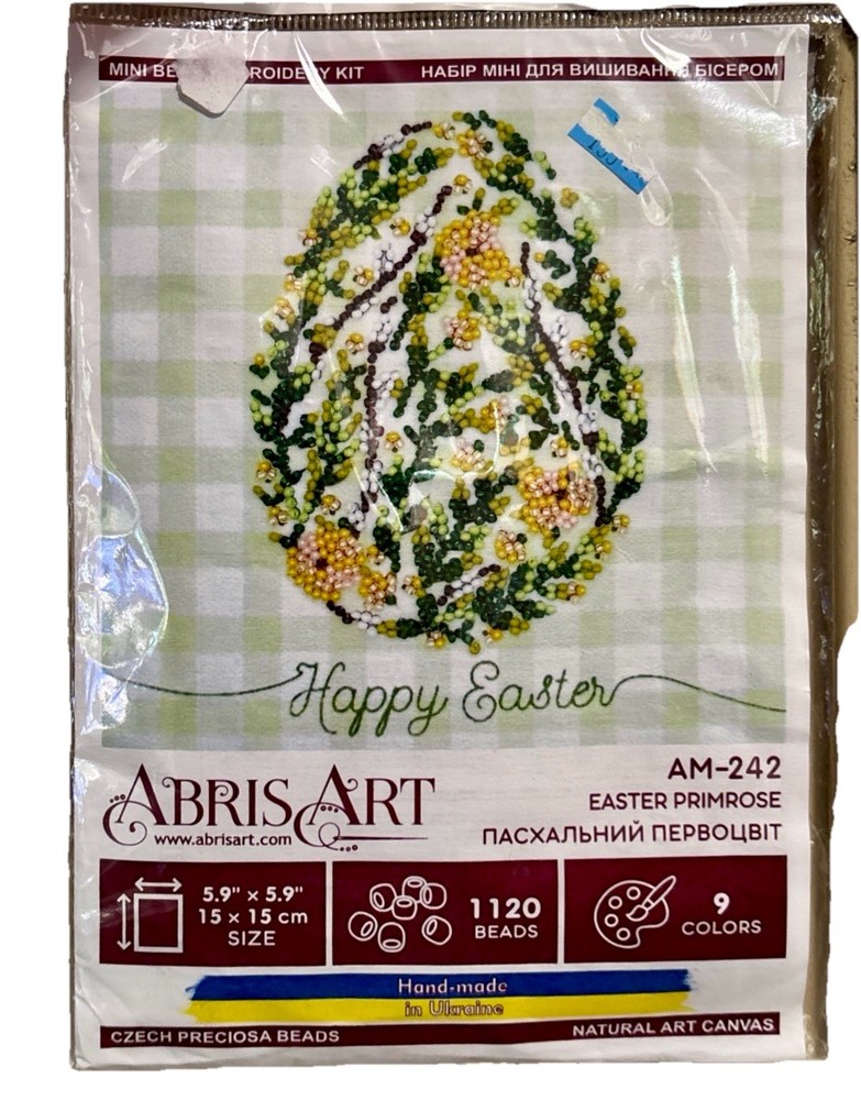 Abris Mini Bead embroidery Kit Evening Primrose AM-242