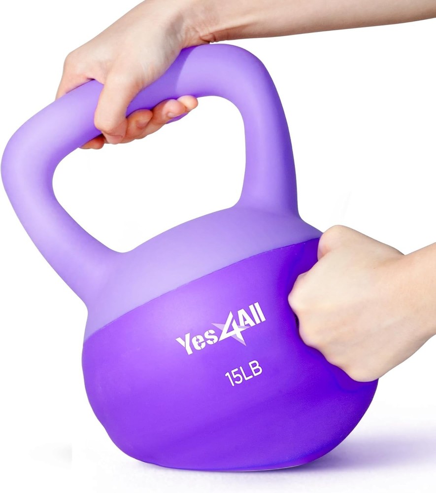 Soft Kettlebell PVC Kettlebells Exercise Weights & Color-Coded Strength Training
