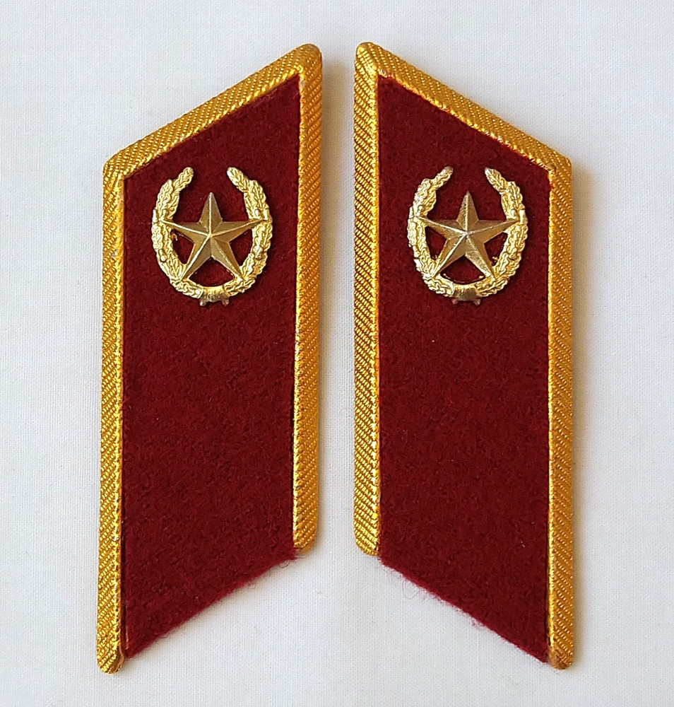 Internal Troops Soviet collar tabs Maroon USSR Military uniform Army Insignia