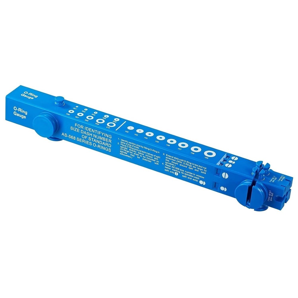 O-Ring Gauge Make Work Smart Telescoping O Ring Sizing Plastic Slide Tool Blue