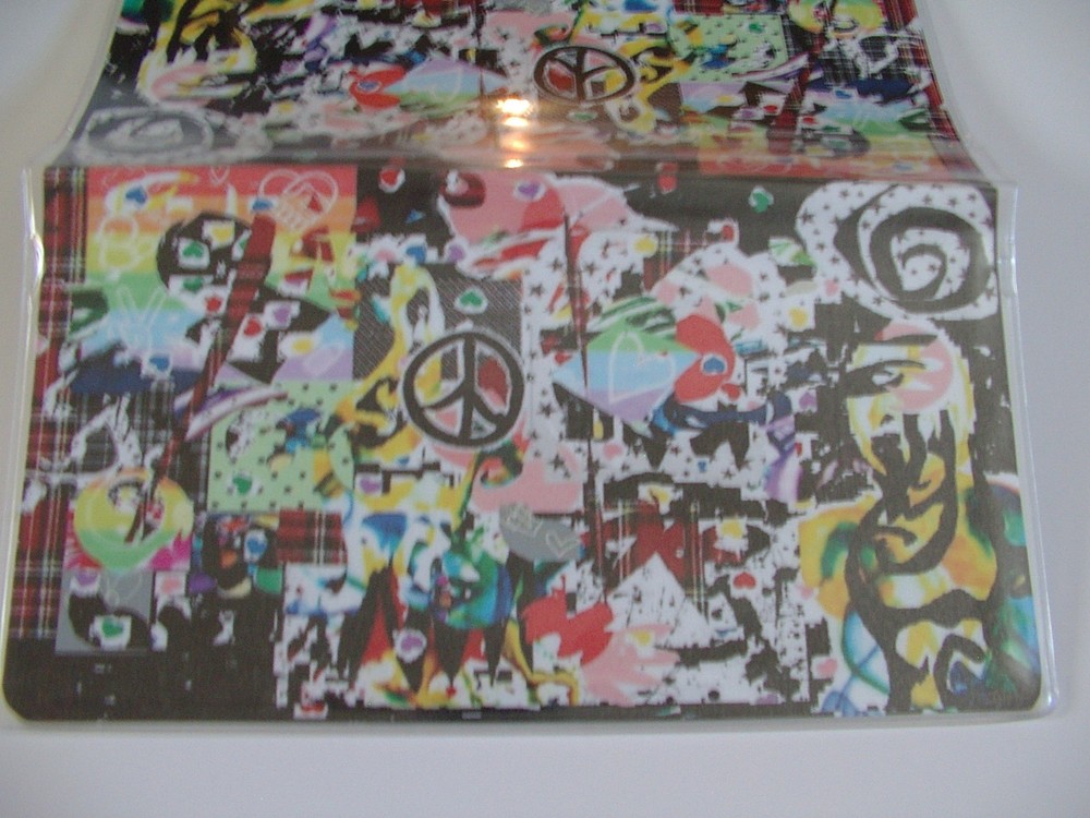 Colwell with peace sign Checkbook cover