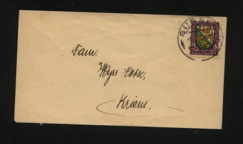 Switzerland   B37 on  small  cover        MS0906