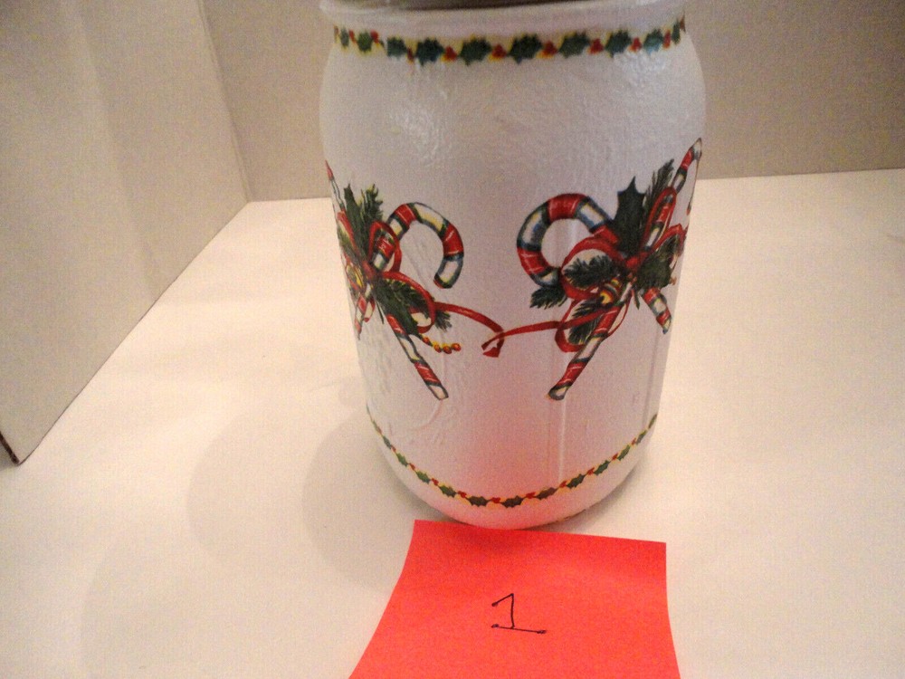 Decoupage Quart Mason Jar ( Handmade)
