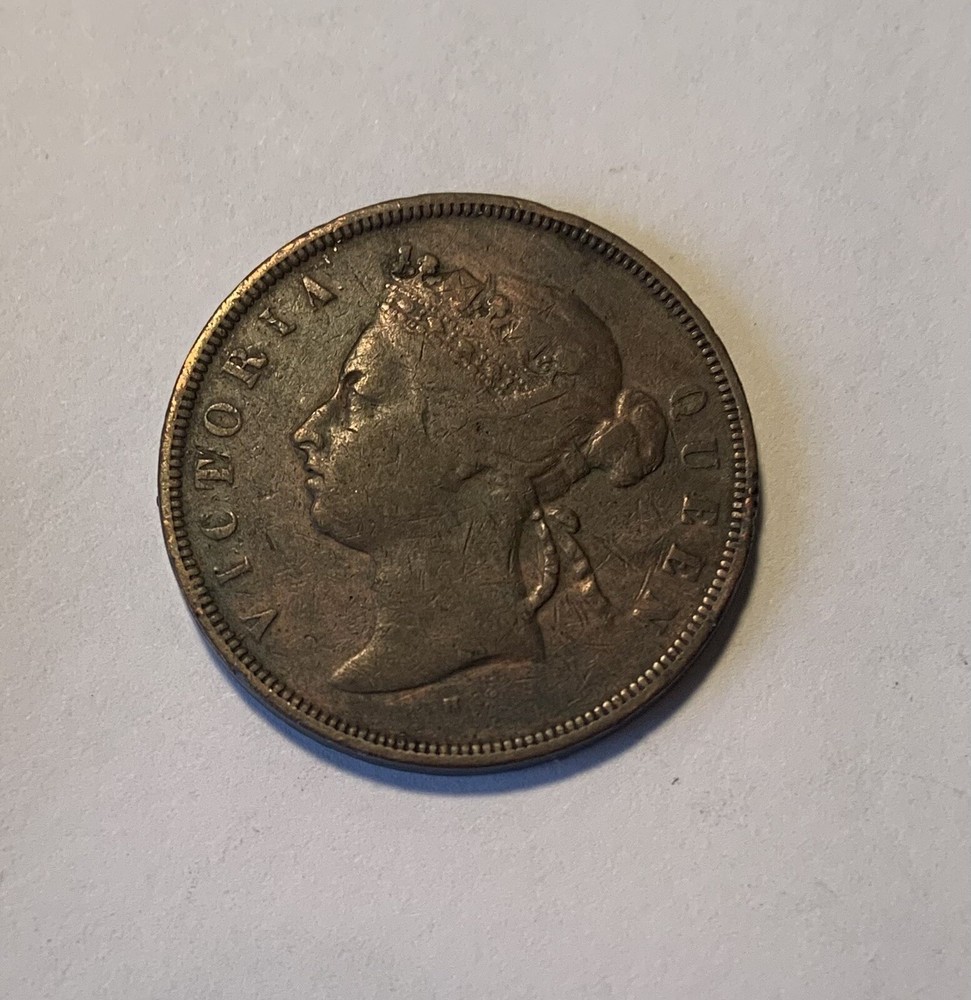 1874 H Victoria Straits Settlement One Cent