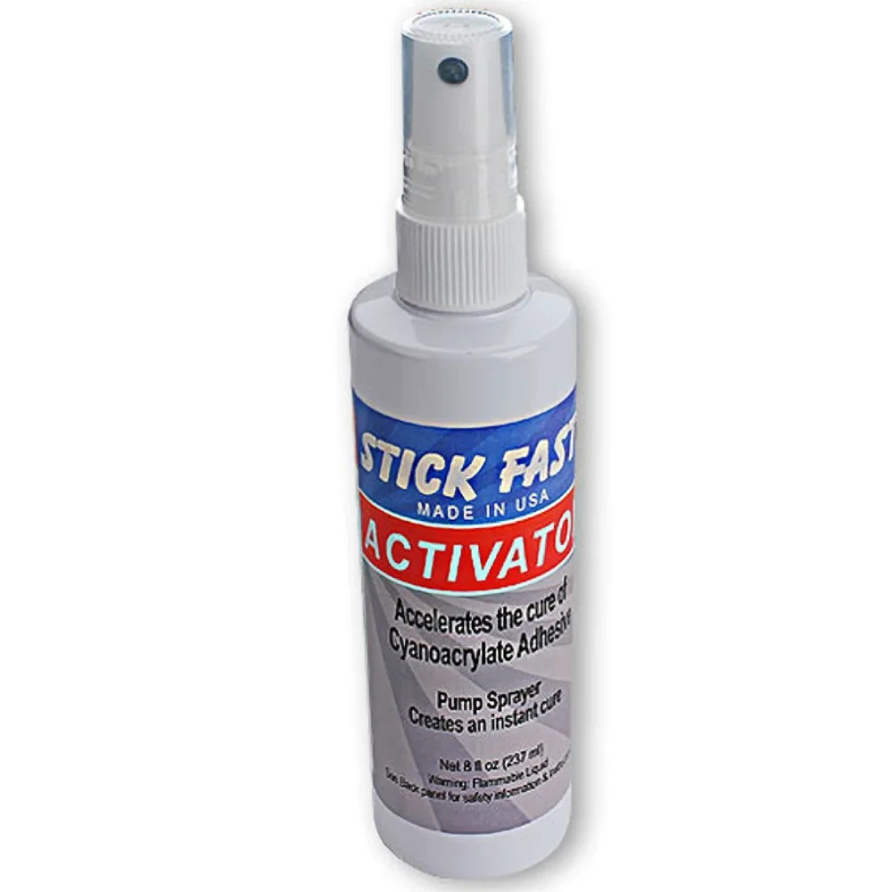 Stick Fast CA Glue Activator Pump, 8 oz.