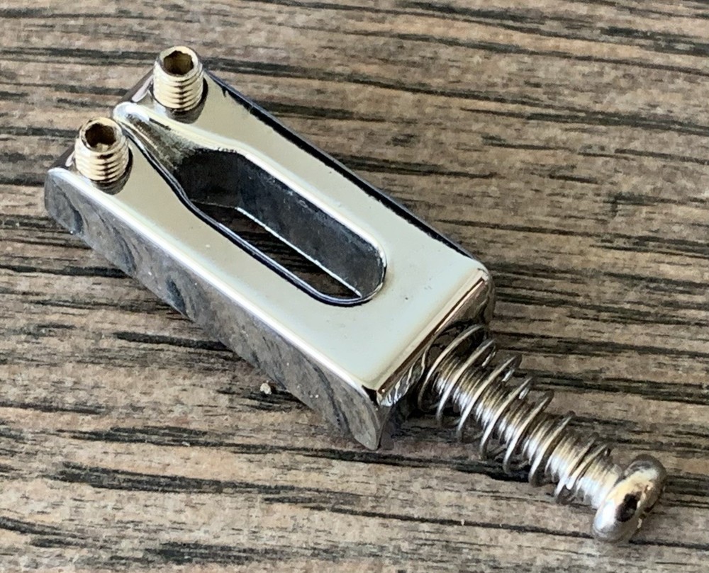 Rare Vtg Stratocaster Bridge Long String Saddle