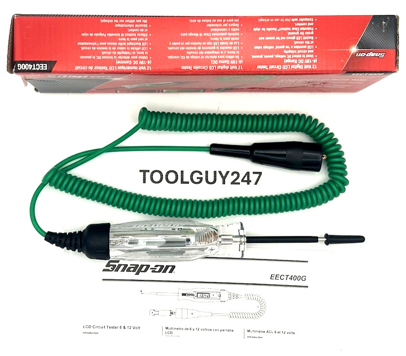 SNAP ON EECT400 G GREEN Circuit Continuity LED Tester Digital Display NEW TOOLS