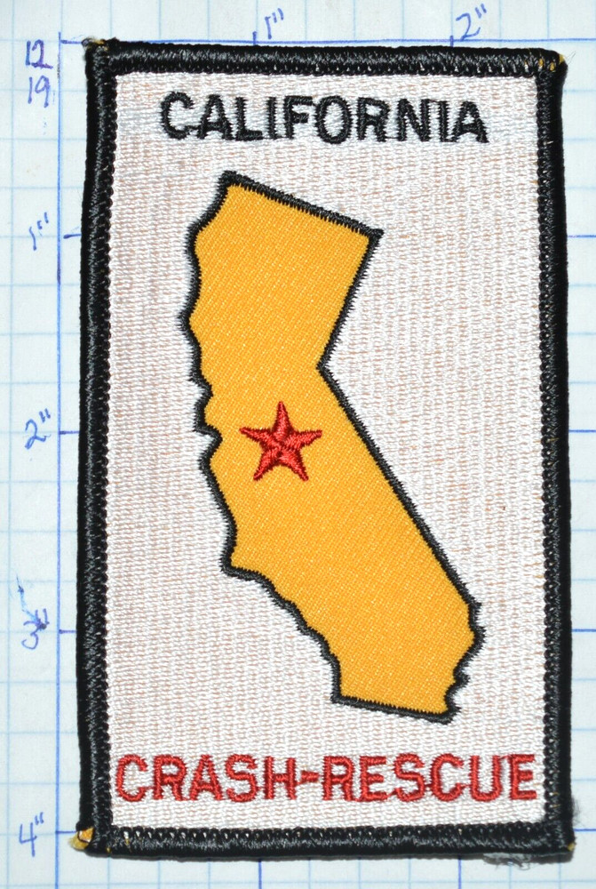 CALIFORNIA, CRASH-RESCUE VINTAGE PATCH