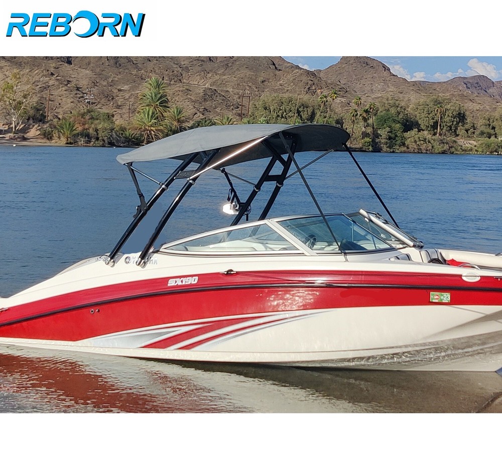Reborn Launch Forward-facing Wakeboard Tower Black | Fast Install & Fold Down