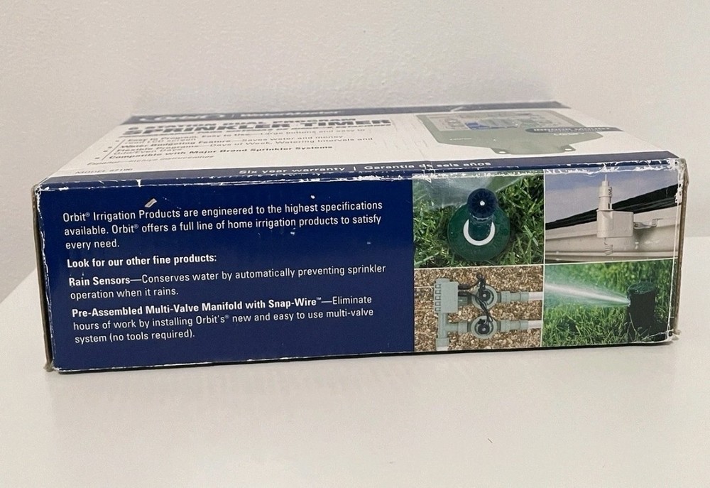 Orbit WaterMaster 6 Station Dual Program Sprinkler Timer Model 57196 - New