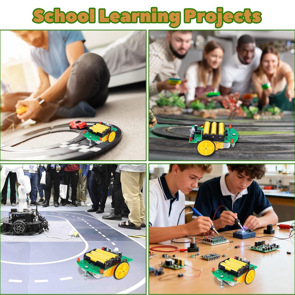 DIY Remote Control Car Kit Smart Robot Car Soldering Practice Electronics Kit