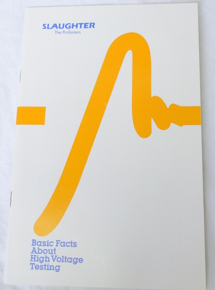 Slaughter Model 1259 Insulation Tester Operator Manual Vintage