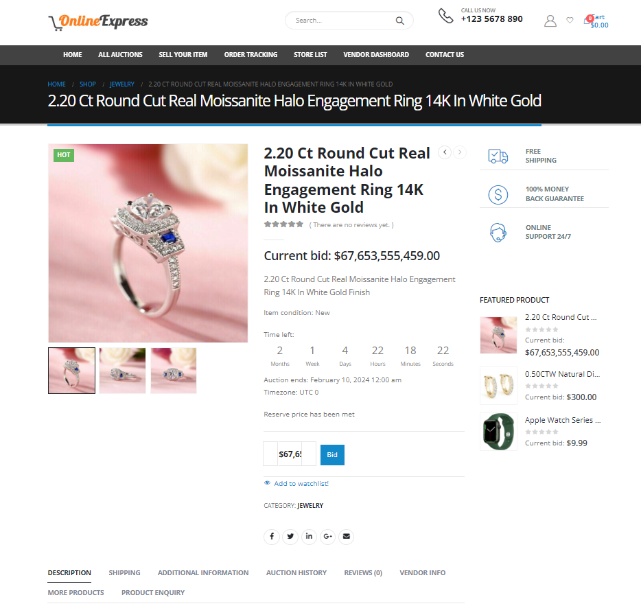 Wordpress Auction Website, Free Install + Hosting