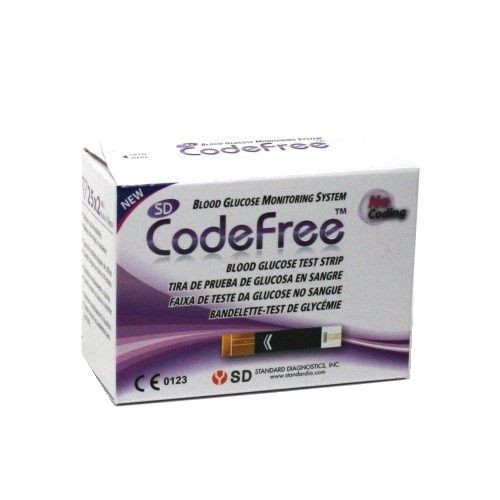 SD CodeFree Test Strips 50 pcs blood glucose sugar test strip SD Code Free NEW