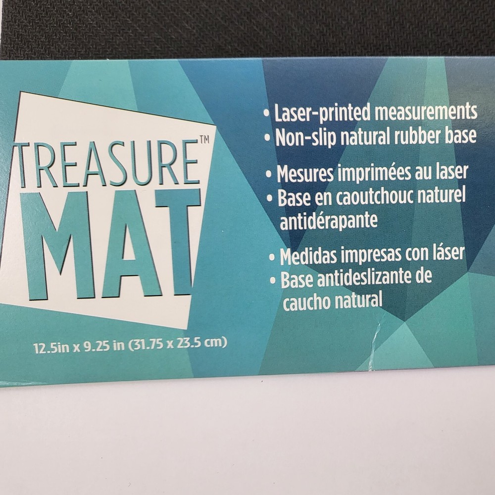 Beadsmith™ Non-Slip Treasure Mat Measurements Rubber Back Base Beading Tool