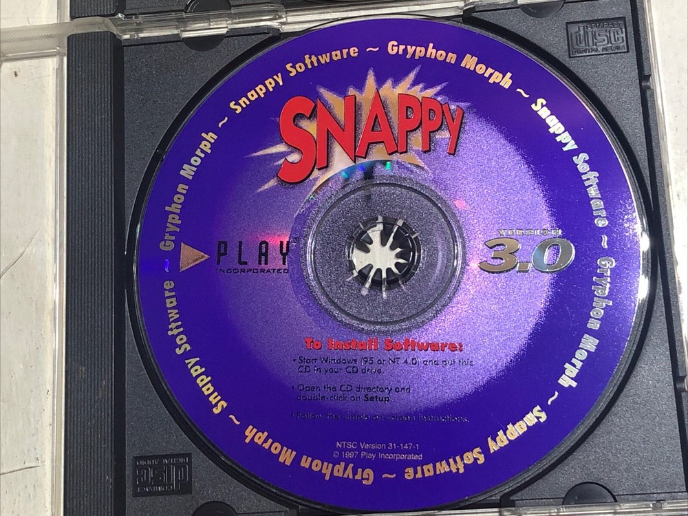 Snappy 3.0 Software 3 Disc Set