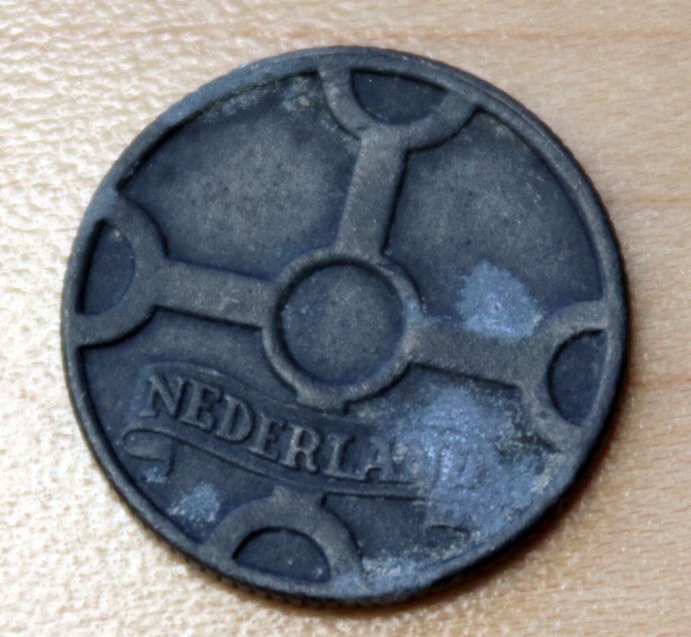 1941 Netherlands 1 Cent Zinc WWII