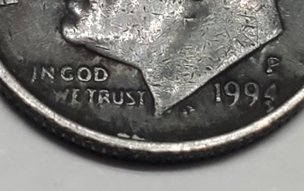 1994 P Roosevelt Dime ERROR Coin