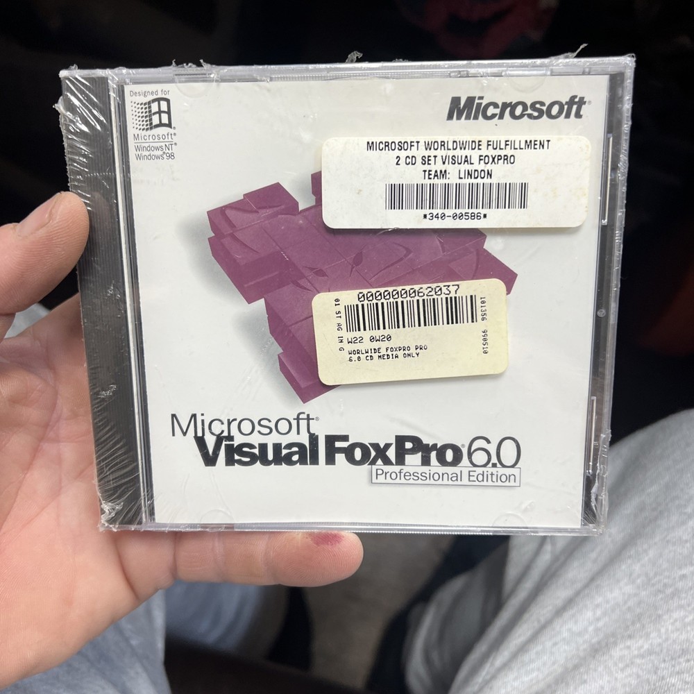 Microsoft Visual Fox Pro Professional Edition Version 6.0 Factory Sealed