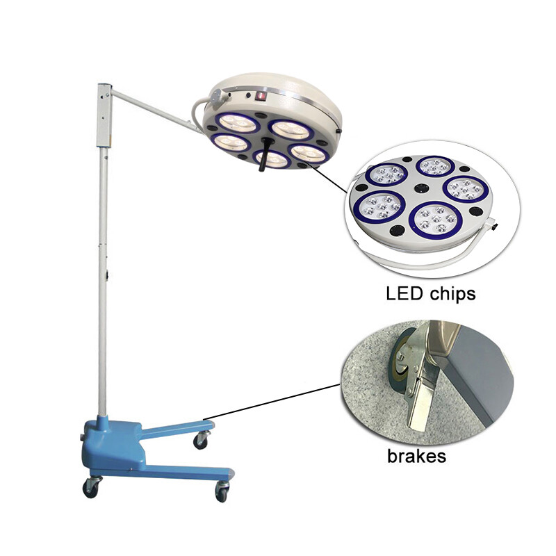 Dental Surgical Exam Light Shadowless LED Operating Lamp Floor Standing Type US