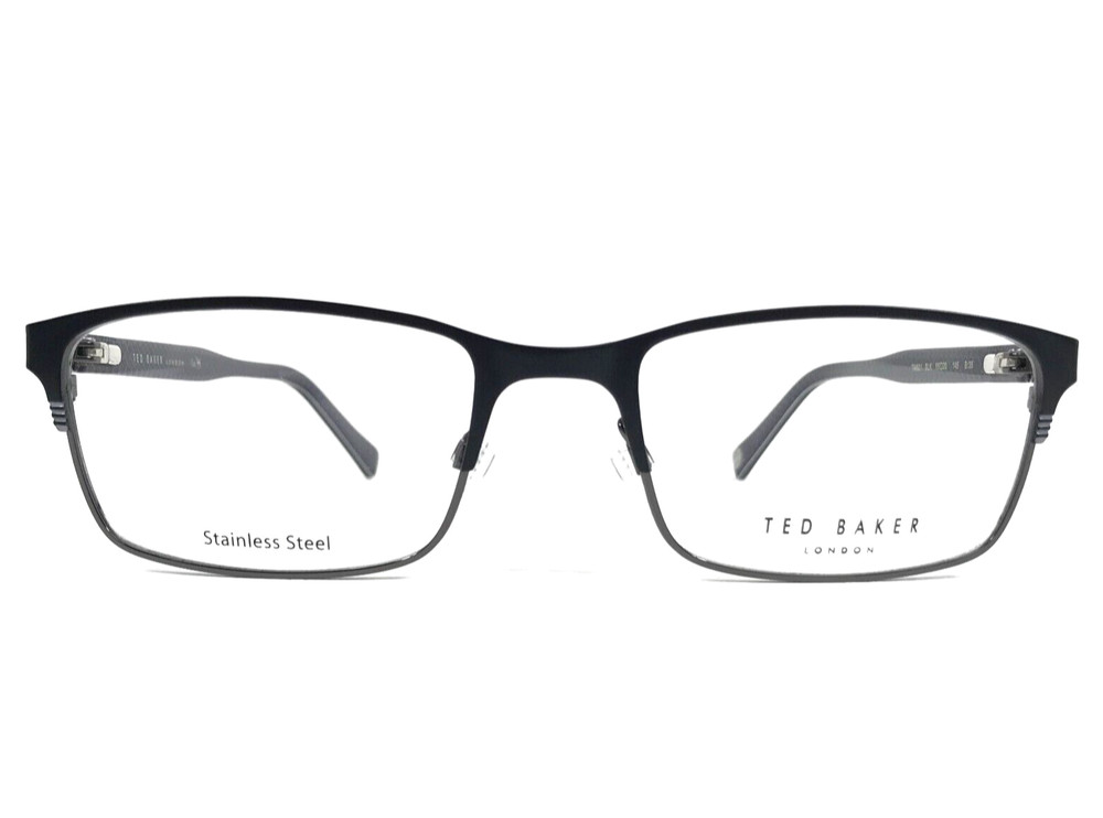 Ted Baker Eyeglasses Frames TM521 BLK Black Rectangle Full Rim 55-20-145