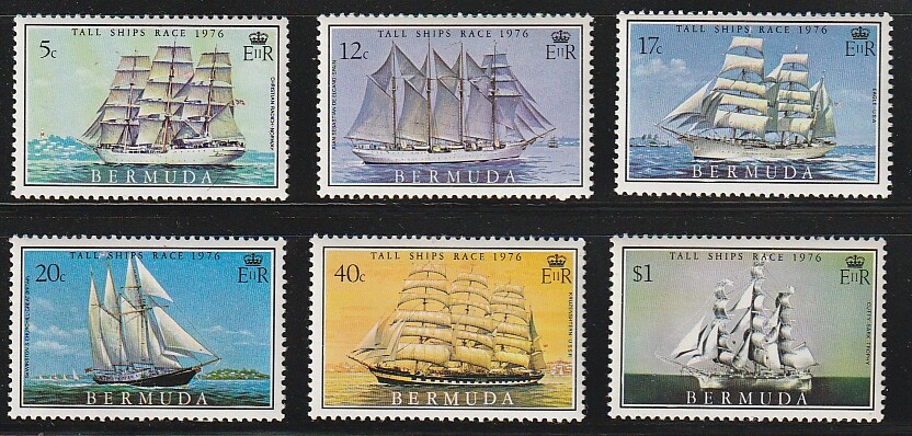 Bermuda   1976   Sc # 337-42   Ships   MNH   OG