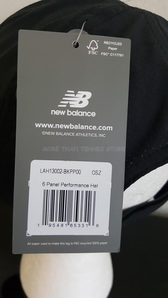 New Balance Cap Hat Black LAH13002