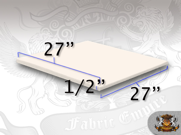 1/2" X 27" x 27" Square Foam Sheet