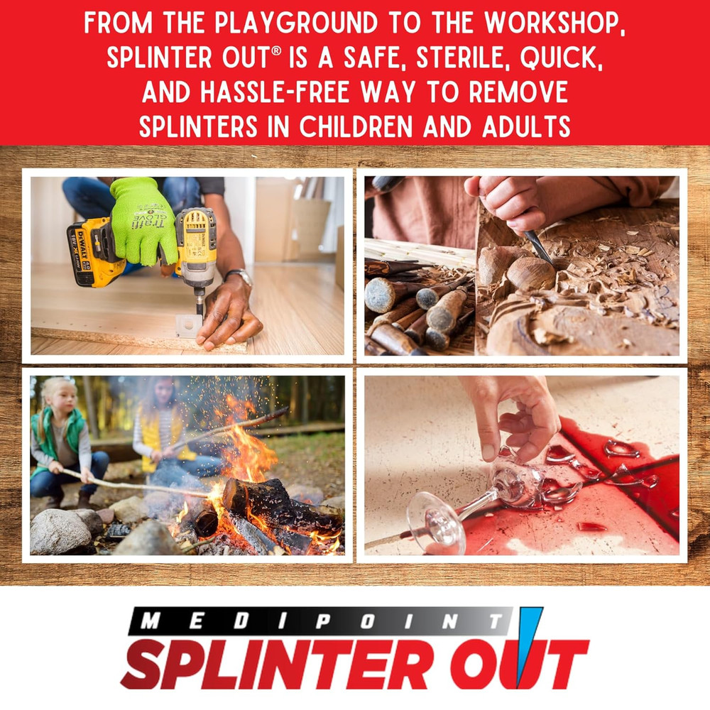 Splinter Out Splinter Remover, 20 Count (Pack of 5)