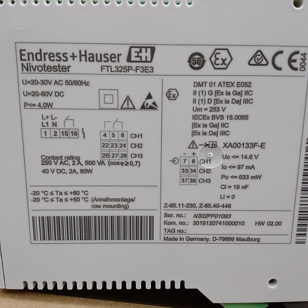 FTL325P-F3E3 | Endress + Hauser | Level Detector, Opened