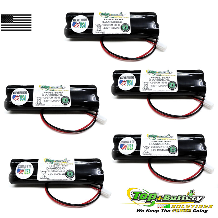 Exit Lighting Battery Lithonia Exit Sign D-AA650BX4 4AA-800-18-8WL D-AA650 Qty.5