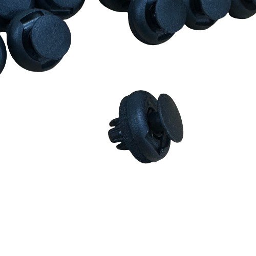 50 x Black Trim Panel Clips Plastic Push Fasteners With Rubber Spacer