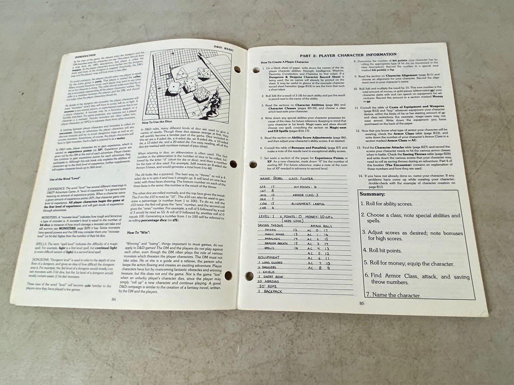 TSR Dungeons & Dragons Basic Rules 1980 Adventure Game Book 29E13