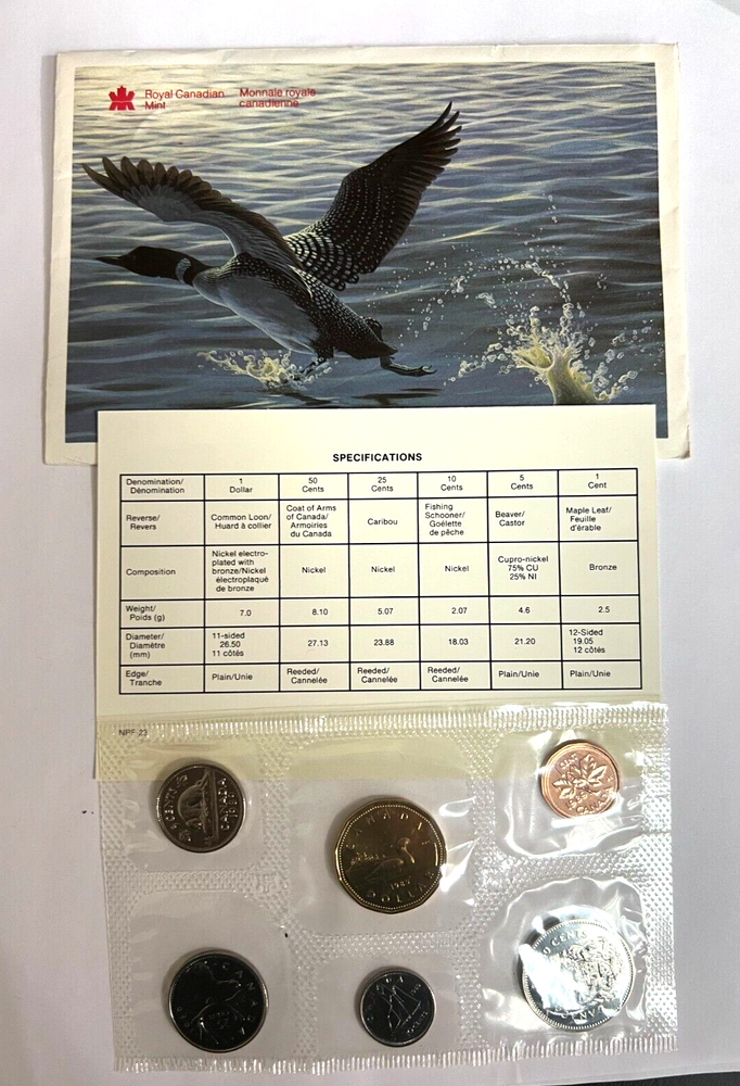 1989 CANADA 6 COIN UNCIRCULATED MINT SET
