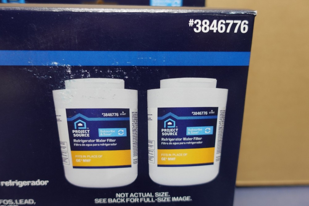 Project Source #3846776 G-1-2 Refrigerator Water Filter fits GE MWF - 2-Pack NEW