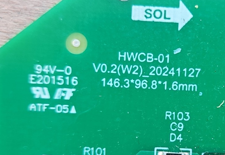 Water Heaters Electronic Board HWCB-01 HY-035