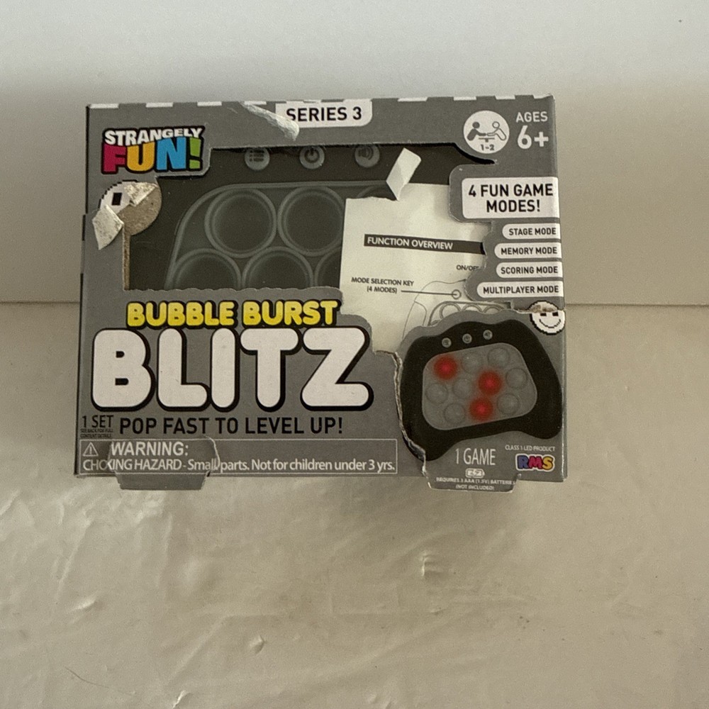 Strangely Fun! Bubble Burst Blitz Electronic Game for Ages 6+ Multiple Boxes