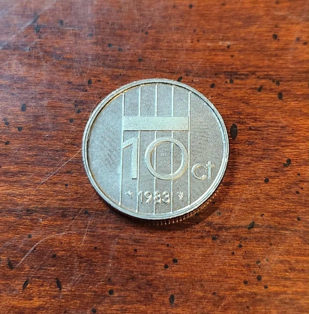 Netherlands 10 Cent Coin - 1983