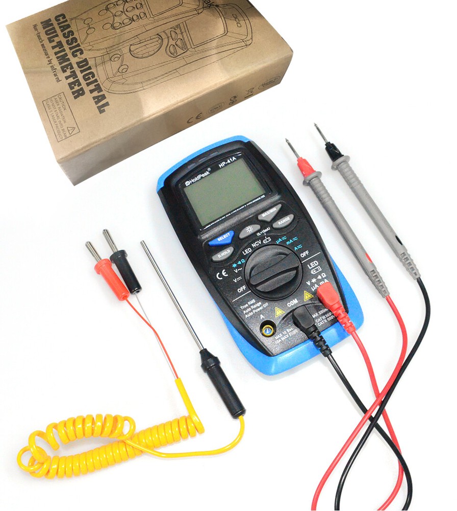 Digital Multimeter Temperature Tester 6000 Counts DC Current True RMS Meter NCV