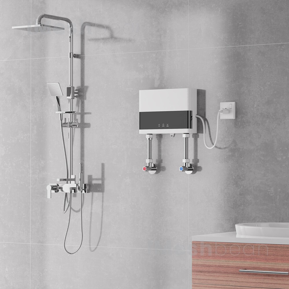 4000W Electric Instant Water Heater Tankless Kitchen Shower W/Touch & RC