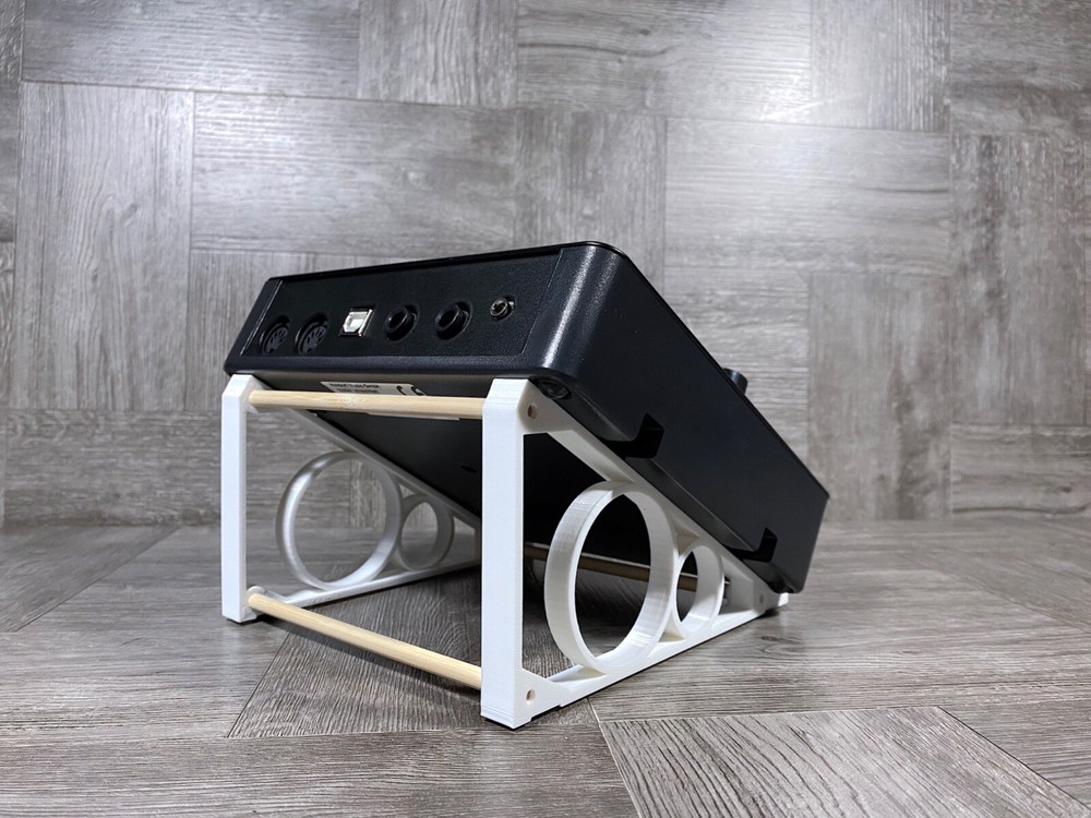 30º Stand for Waldorf Streichfett / Rocket / 2-Pole Desktop Modules -WHITE -USA