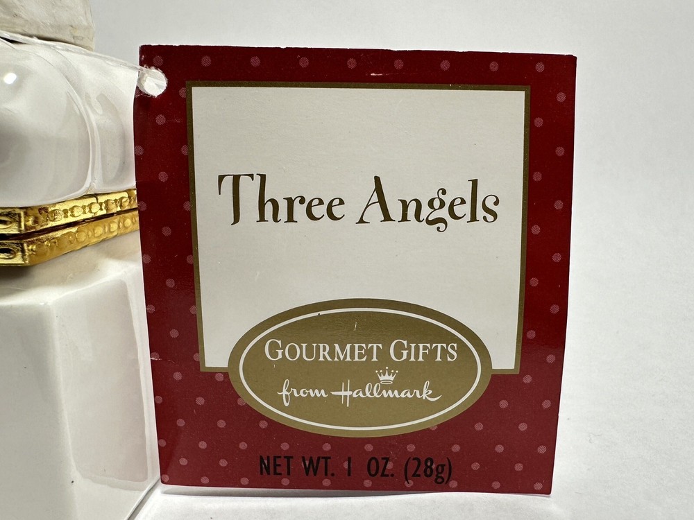 Hallmark Three Angels Hinged Trinket Box Empty