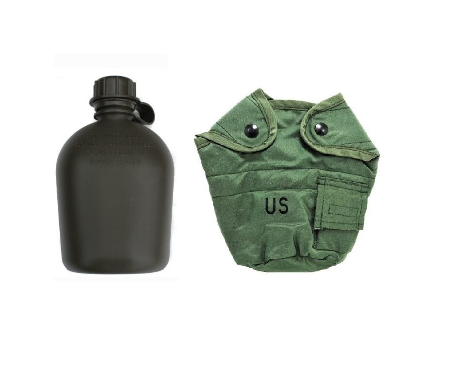 2pc 1 qt canteen set, US made