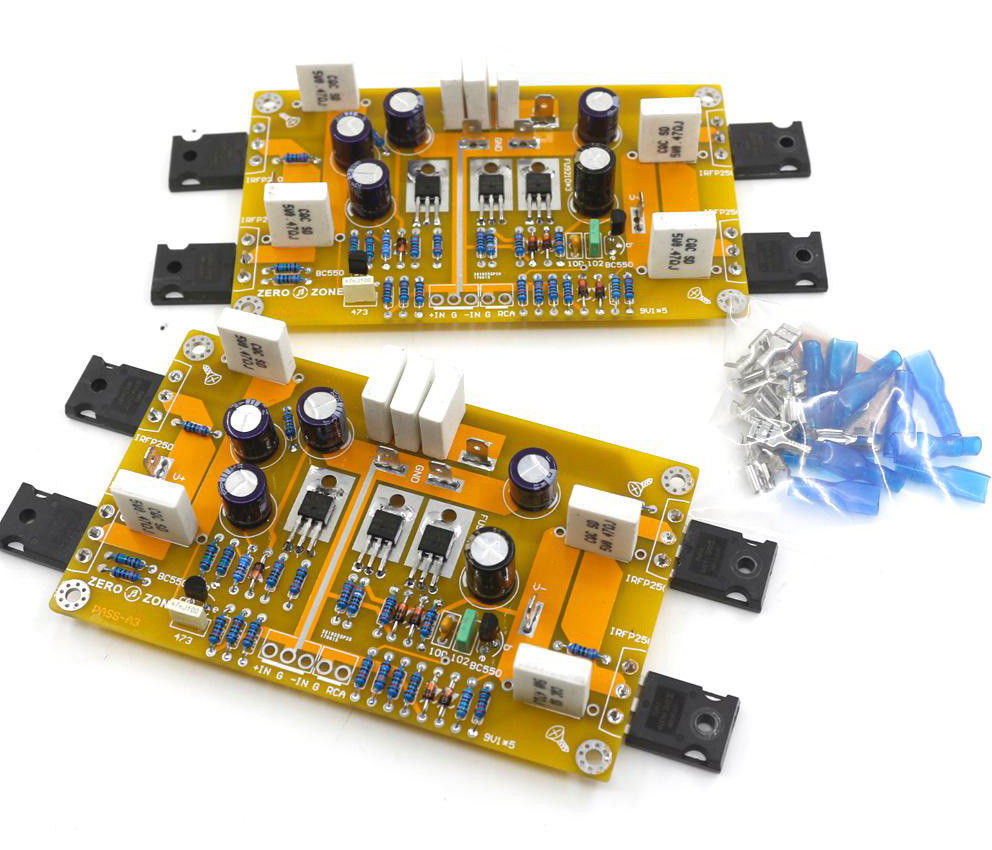 Assembled PASS A3 Single-ended Class A power amplifier board 30W+30W