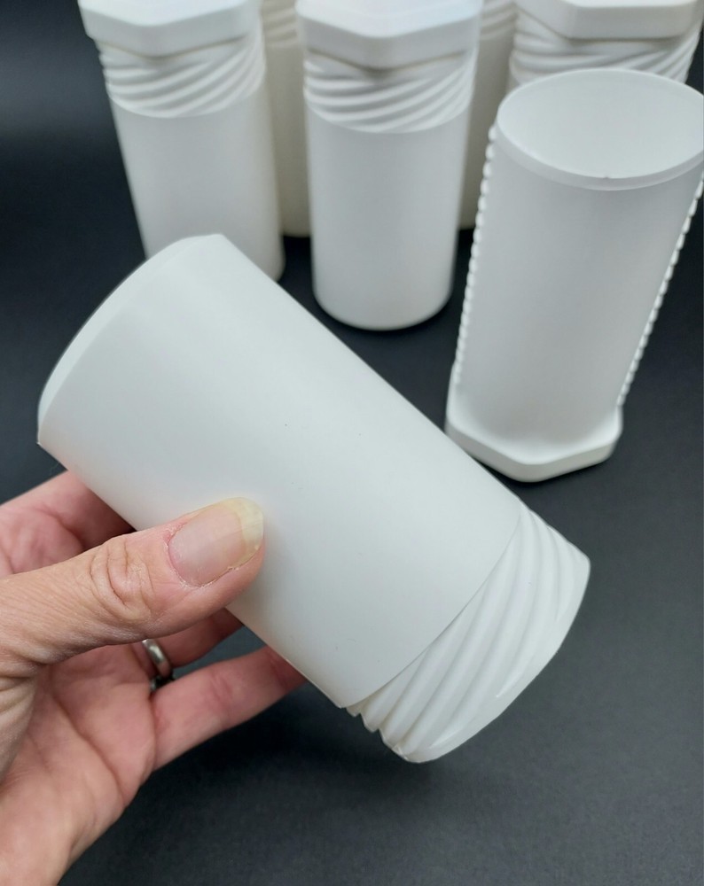 *6-pack* Rose Plastic Twistpack Telescopic Protective Packaging Tubes, DP 55 120