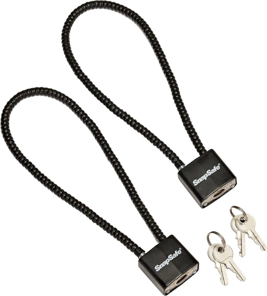 Hornady Snap Safe Lock Box Cable with padlock, 2 pack.