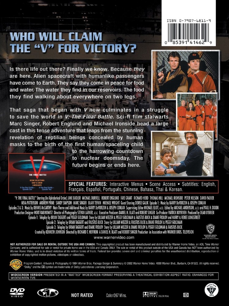 V - The Final Battle DVD Neva Patterson NEW