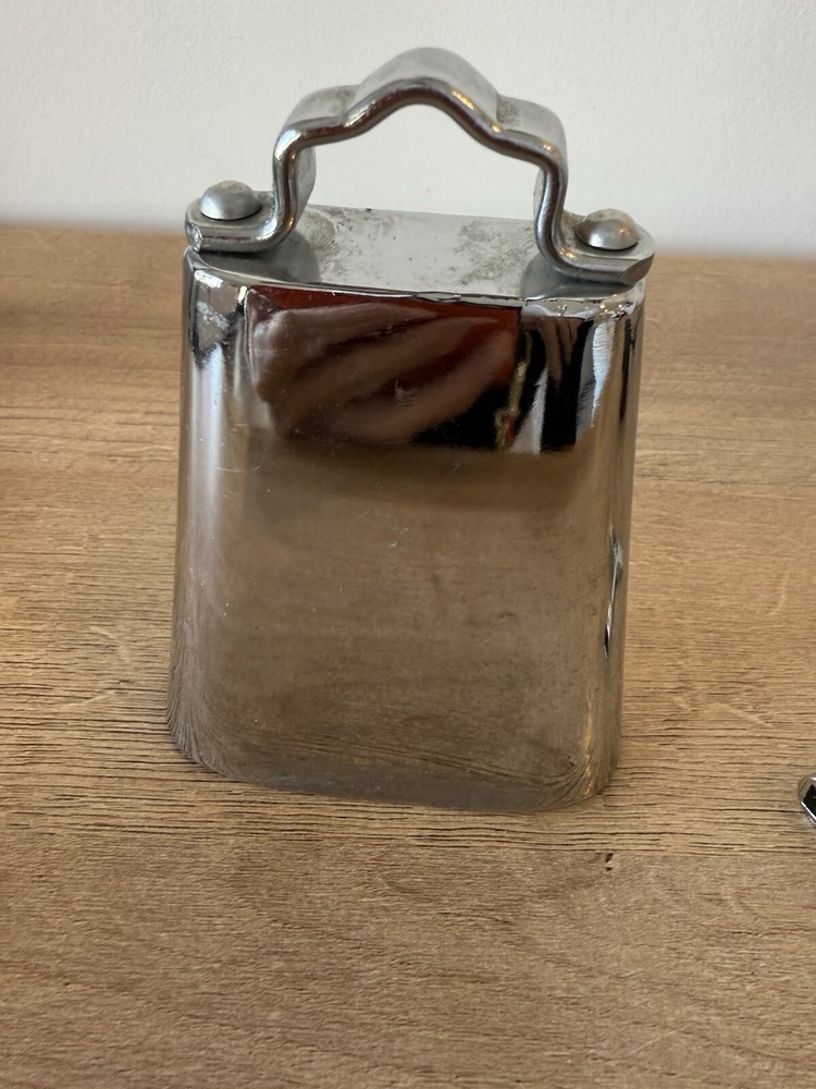 Chrome Latin Percussion Salsa Handheld Cowbell 4in