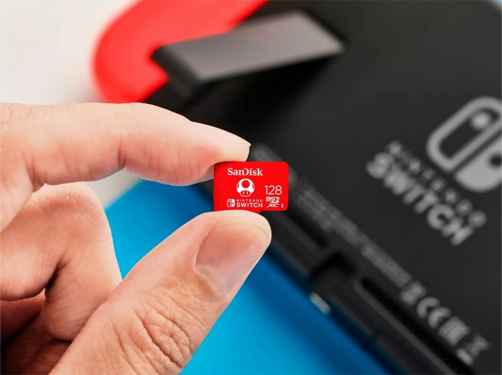 SanDisk - 128GB microSDXC UHS-I Memory Card for Nintendo Switch